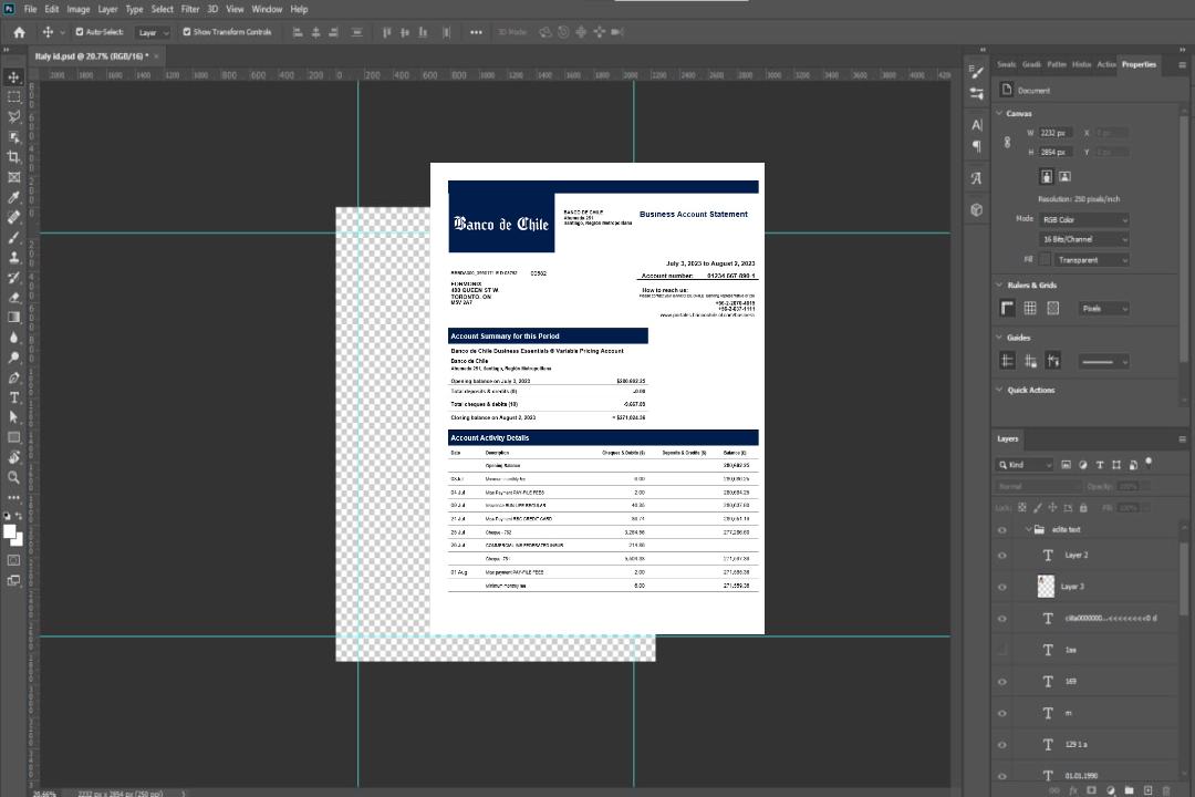 Déclaration d'organisation de la Banco de Chile Modèle Word et PDF template Déclaration d'organisation de la Banco de Chile Modèle Word et PDF template